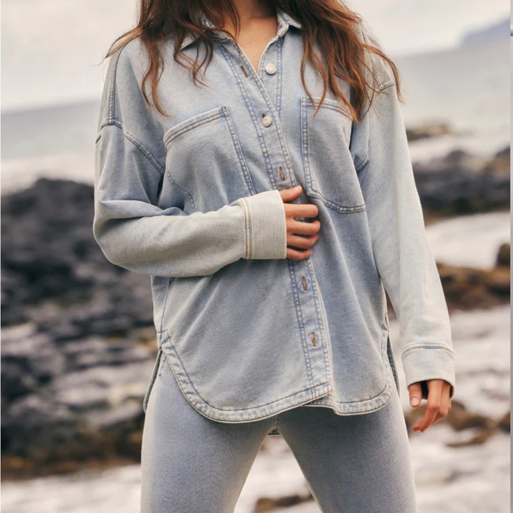 Z Supply All Day Knit Denim Jacket